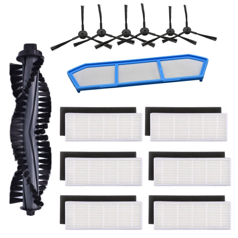 Kit de accesorios para Ilife A4 A4S A40, piezas de aspiradora, filtro HEPA, filtro primario, cepillo lateral, cubierta de cepillo, paño de mopa