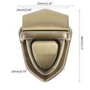 THINKTHENDO 1Pc Turn Locks Twist Lock DIY Metal Clasp Handbag Shoulder Bag Purse Bag Accessories Metal Buckle