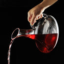 Superior 1900ML Flat Base Red Wine Decanter Handmade Crystal Wine Pourer Premium Water Carafe Thickened Wall