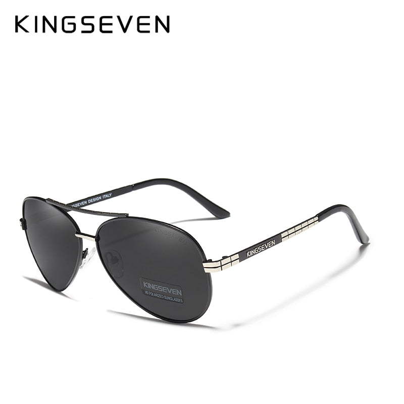 Gafas De Sol KINGSEVEN Design para hombre, gafas De sol polarizadas HD De piloto para hombre/mujer, gafas De Sol para conducir con logotipo en relieve, gafas De Sol