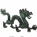 Feng Shui bronze dragon catching beads ornaments lucky home crafts decorative art