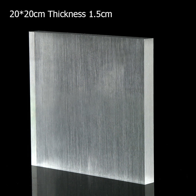 Square Solid Acrylic Display Stand Cabinet Shop Retail Jewellery Watch Art Counter Display Riser Block Clear Black Frosted White