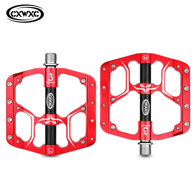 Flat Bike Pedals MTB Road 3 Sealed Bearings Bicycle Pedals Mountain Bike Pedal Wide Platform Pedales Bicicleta Accessories Part