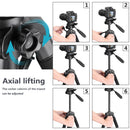 Neewer Camera Tripod Portable 56 inches/142cm Aluminum 3-Way Swivel Pan Head+Carrying Bag for Canon Nikon Sony DSLR Camera