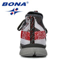 BONA New Summer Chaussure Homme Outdoor Men Running Shoes Mesh Sneakers Man Sport Shoes Walking Shoes Male Comfortable Shoe