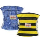 Ohbabyka 2Pack Pet Male Dog Cloth Diaper Physiological Sanitary Dog Shorts Underwear Pant for Pet Dogs Nappy Cover