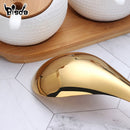 2pcs Large Soup Spoons 18/8 Stainless Steel Soup Ladle Rice Serving Spoon Gold kitchen Cooking spoon Table Spoon Cooking Utensil
