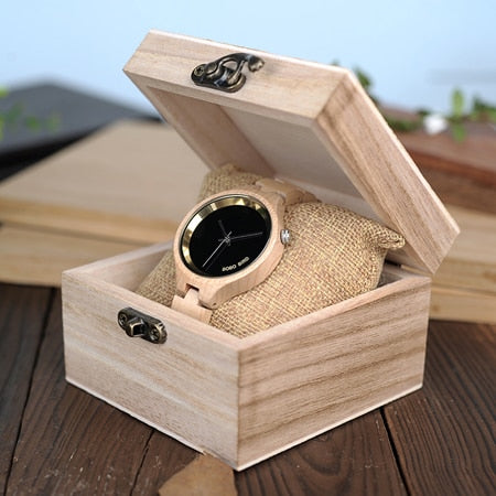 BOBO BIRD WP16 Wood Women Watch at 4 o&