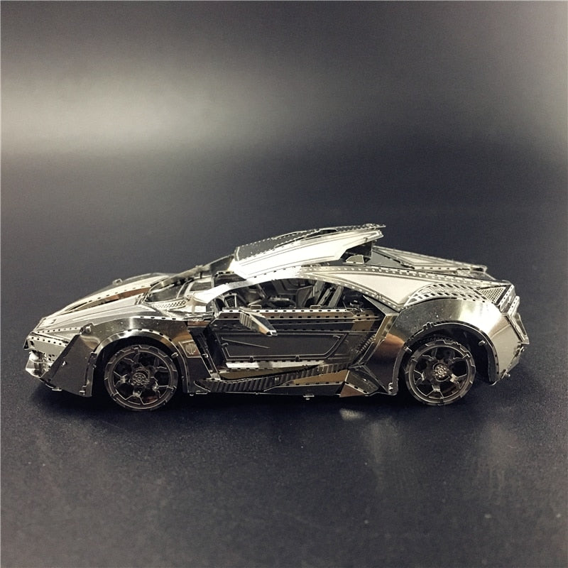 MMZ MODELO NANYUAN 3D Kit de modelo de metal Hypersport Racing Car Assembly Model DIY 3D Laser Cut Model puzzle juguetes para adultos