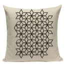 Pop Geometric Animal Cushion Cover Black White Linen Cushion Decorative Pillowcase Square High Quality Print Custom Throw Pillow