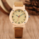 Maple Wood Watch Women watches Luminous Needle ladies Dress clock leather band Casual Quartz Wristwatch Luxury relogio femininos
