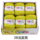 6balls/lot 73 Colors Milk Cotton Yarn Baby Wool Yarn DIY Knitting Children Sweater Hat Hand Knitted Yarn Knit Blanket Crochet