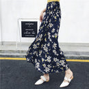 2021 Bohemian High Waist Floral Print Summer Skirts Womens Boho Asymmetrical Chiffon Skirt Maxi Long Skirts For Women