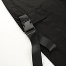 HEYounGIRL Streetwear Cargohose Damen Casual Jogger Schwarz Hohe Taille Lose Damenhose Korean Style Damenhose Capri