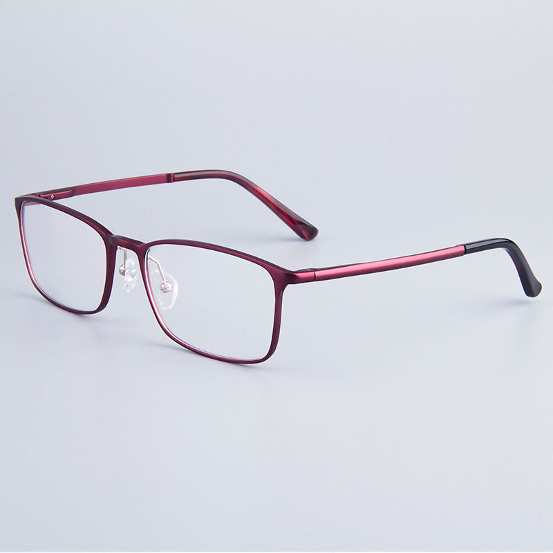 Mode-Vollrand-Brillengestell Markendesigner Business Men Frame Hydronalium-Brille mit Federscharnier an den Beinen GF521