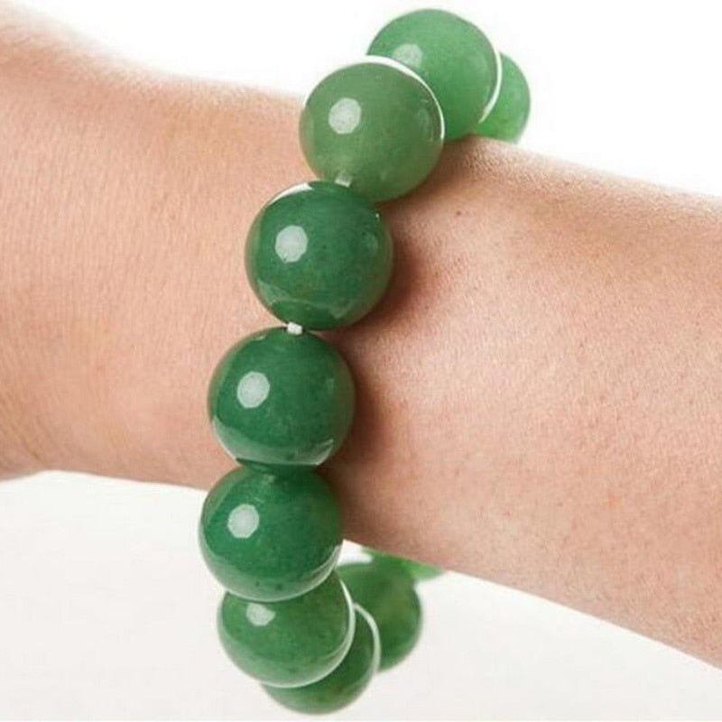 Natürliches Dongling Jade-Armband Jade-Porno-Paar-Armband Jade-Armband Kristallarmband Grünes Jade-Perlenarmband für Männer und Frauen