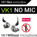 New QKZ VK1 4DD In Ear Earphone HIFI DJ Monito Running Sport Earphones Earplug Headset Earbud ZS10 ZS6 fone de ouvido audifonos