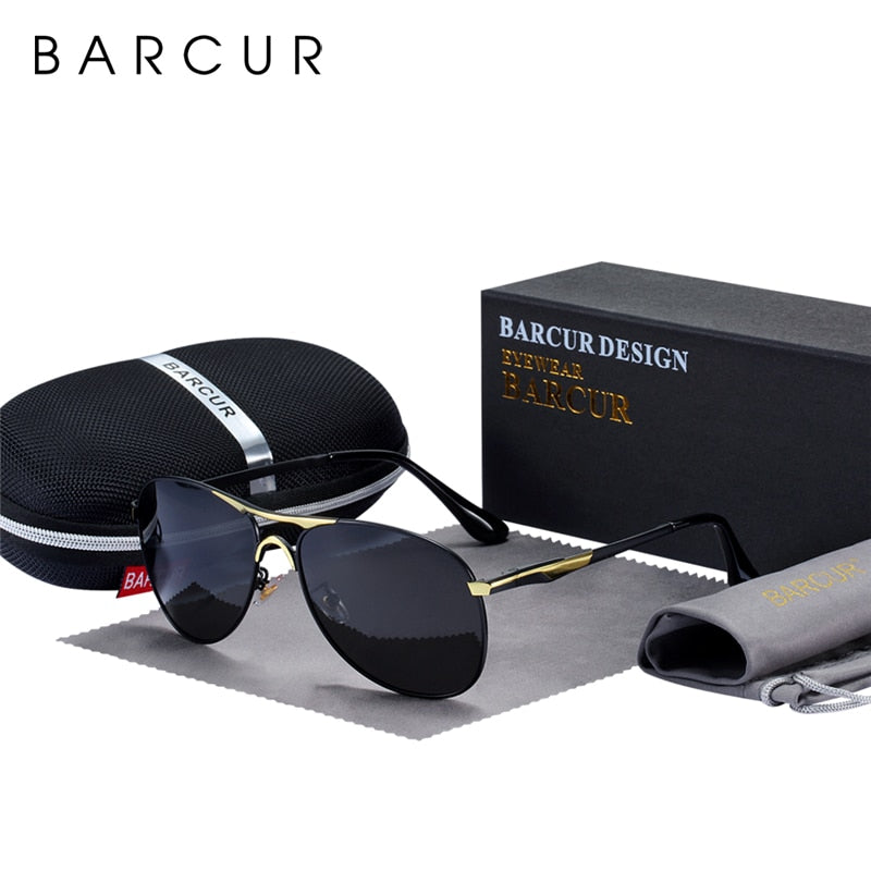 BARCUR Hochwertige Herren-Sonnenbrille Herren Polarisierte Markendesign-Sonnenbrille Herren Oculos Herren-Sonnenbrille s8712 Markendesigner