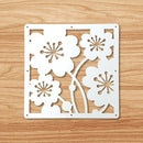 Pantallas colgantes de 12 piezas de 29x29 Cm para sala de estar, partes de paneles, arte de pared divisoria, decoración Diy, hilo de plástico de madera blanca