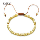 ZMZY New Fashion Minimalist Handmade Boho Bracelet Stone Hematite Beads Bracelet Jewelry Gift Friendship Women Accessories