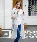 Adult Men Women Long Thick Rainwear Universal Rain Coat Waterproof Poncho Hiking Tour Raincoat Hooded Free Shipping