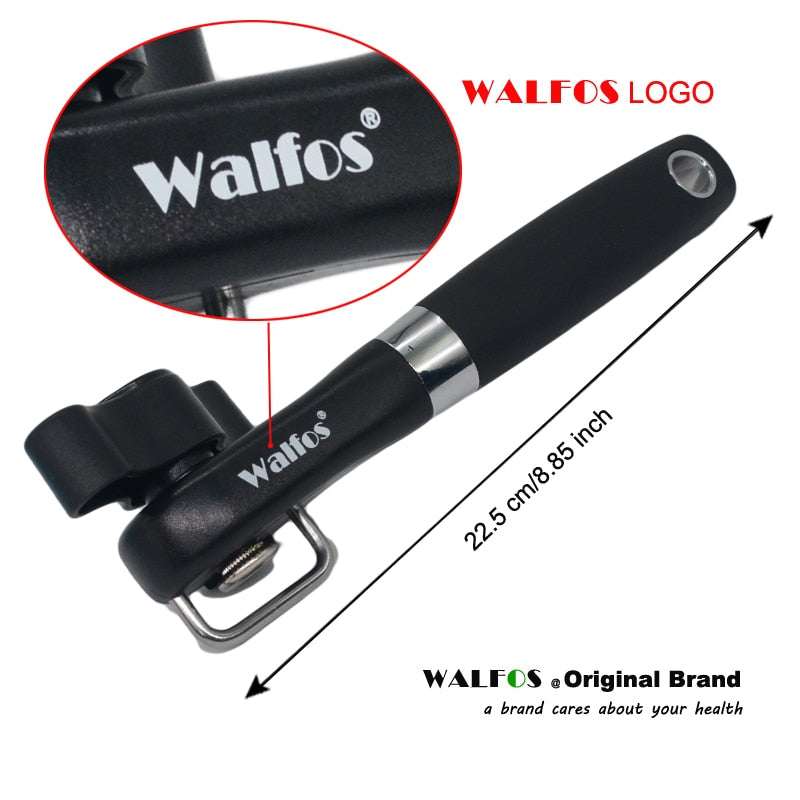 Abrelatas WALFOS, abrelatas Manual ergonómico profesional, abrelatas Manual de corte lateral, accesorios de cocina