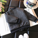 2021 nuevo abrigo de cuero PU a cuadros para niñas y niños, ropa bonita y cómoda para bebés, Tops, chaqueta, ropa para niños