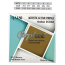 Orphee 6Pcs Acoustic Guitar Strings QA Series Folk Hexagonal Steel Core 80/20 Bronze Wire Super Light Tension Guitar Accessories