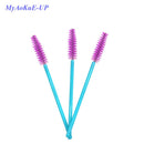 500 Pcs/lot Disposable One-off  5 Mix Colors Nylon Mascara Wands Eyelash Extension Applicator Spoolers Makeup Brushes