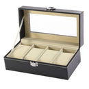 New PU Leather Watch Box Black Men&