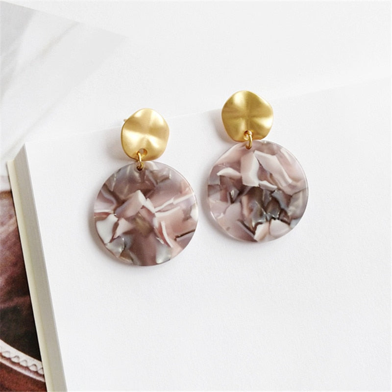 Women Earrings Irregular Geometrical Temperament of Restoring Ancient Ways Round Earrings Earrings Metal Earrings Wholesale 002