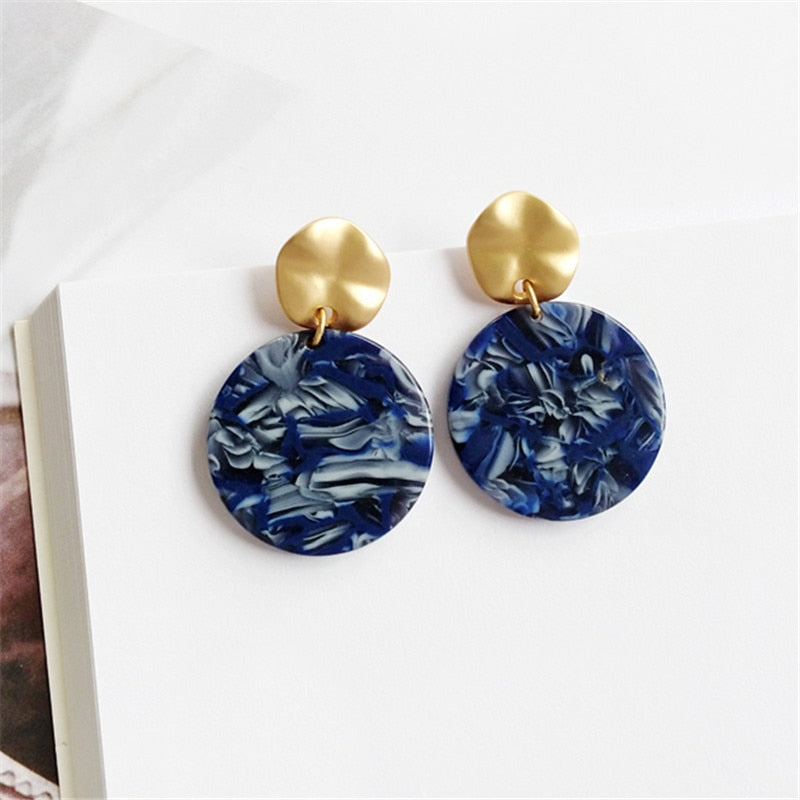 Women Earrings Irregular Geometrical Temperament of Restoring Ancient Ways Round Earrings Earrings Metal Earrings Wholesale 002