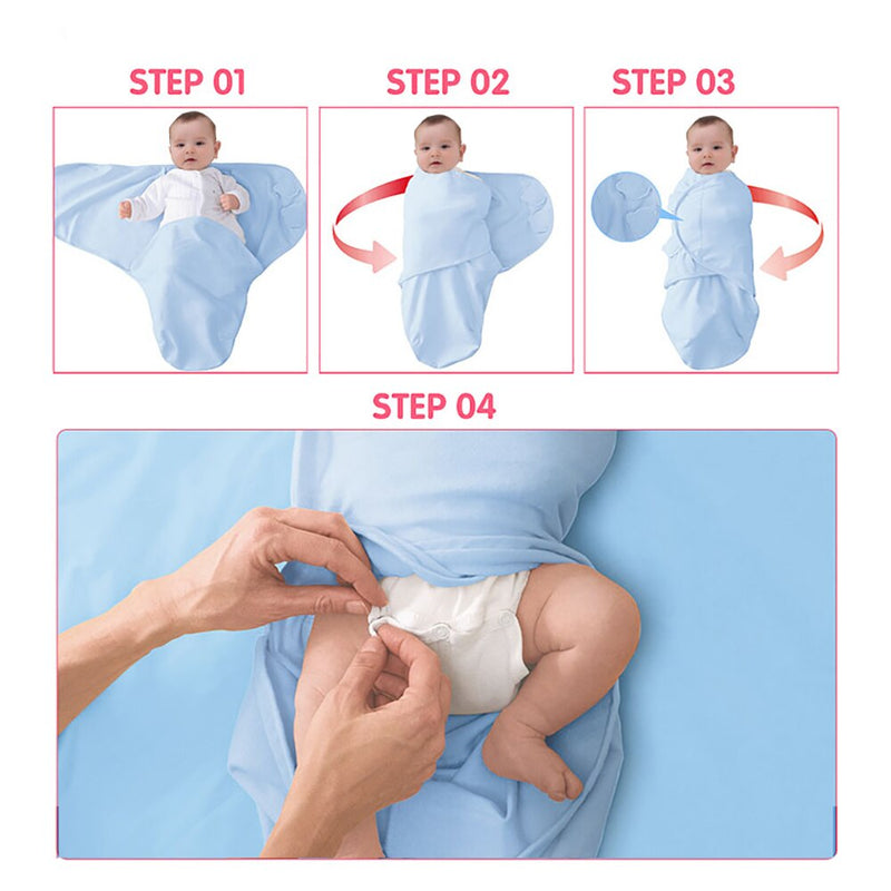 Sacos de dormir para bebés, saco de dormir para recién nacidos, sobre envolvente de capullo, 100% algodón, 0-3 meses, ropa de cama para bebés recién nacidos