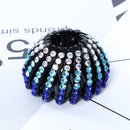 Fashion Women Bun Crystal Hair Claw Horsetail Buckle Hair Clip Bird Nest Expanding Hair Accessories Female Ponytail Headwear