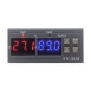 Termostato Digital higrostato temperatura humedad controlador AC 110V-220V DC12V regulador calefacción refrigeración Control STC-3028