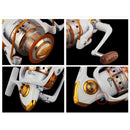 Yumoshi Spinning Fishing Reel 12BB + 1 Bearing Balls 500-9000 Series Metal Coil Spinning Reel Boat Rock Sea Fishing Tackle AX/BX