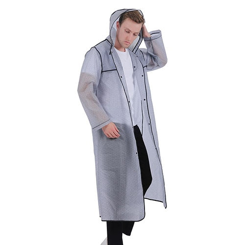 Erwachsene Männer Frauen Lange Dicke Regenbekleidung Universal Regenmantel Wasserdichter Poncho Wandertour Regenmantel Mit Kapuze Kostenloser Versand