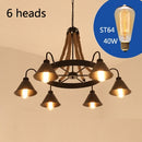 American Chandelier Rural Loft Iron Retro Industrial Wind Restaurant Bar Clothing Store Hot pot Internet Cafe Boat Chandelier