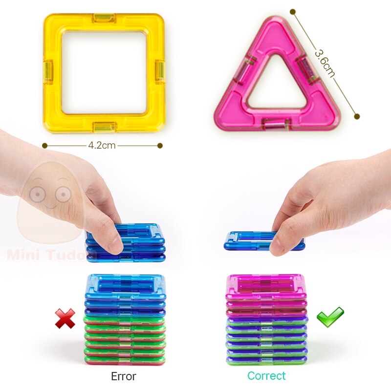 52-106PCS Mini Magnetic Blocks Educational Construction Set Models &amp; Building Toy ABS Magnet Designer Kids Magnets Game Gift