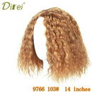 DIFEI 14" Short Curly Synthetic Hair Women Lady Daily Costume Cosplay Wig Natural Black High Temperature Fiber