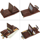 COWATHER 2021 Men Wallet Cow Genuine Leather Wallet New Arrival Cowhide Male Purse Big Capacity Short Men Purse Free Shipping