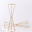 70CM/50CM Flower Vases Gold/ White Flower Stands Metal Road Lead Wedding Centerpiece Flowers Rack For Event Party Decoration