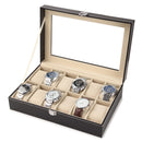 New PU Leather Watch Box Black Men&