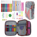 DIY Needle Arts Craft Crochet Hook Set and Bag Animal Ergonomic Yarns Crochet Knitting Needle Scissors Sewing Set Accessories