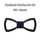 Pajarita de madera Mahoosive para hombre, novio, casarse, padrino de boda, fiesta de boda, corbatas de mariposa grabadas coloridas, pajarita de madera para hombre