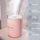 Candle Air Humidifier Portable Ultrasonic Silent Large Capacity USB Aroma Essential Oil Diffuser Home Car Office Purify Anion