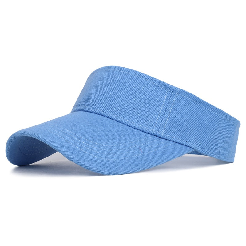 Frühling Sommer Sport Sonnenhüte Damen Hut Herren Cap Verstellbares Baumwollvisier UV-Schutz Oberteil Leer Tennis Golf Laufen Sonnenschutz