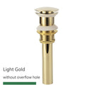 Quality Brass Bathroom Basin Pop Up Drain With Overflow Design Black/White/Chrome Plated/Zirconium gold/rose/ORB waste stopper