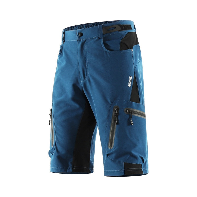 ARSUXEO, pantalones cortos de ciclismo para deportes al aire libre para hombre, pantalones de descenso MTB, pantalones cortos para bicicleta de montaña, pantalones cortos resistentes al agua, ajuste holgado 1202