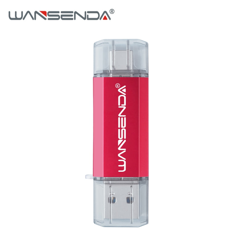 Wansenda OTG 3 in 1 USB Flash Drives USB3.0 & Type-C & Micro USB 512GB 256GB 128GB 64GB 32GB 16GB Pendrives Pen Drive Cle USB
